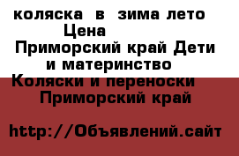 коляска 3в1 зима-лето › Цена ­ 9 500 - Приморский край Дети и материнство » Коляски и переноски   . Приморский край